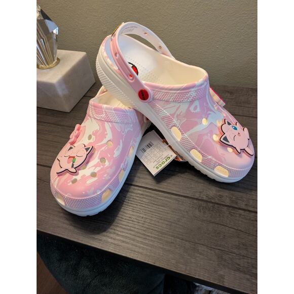 Croc x Jigglypuff Pokemon Clog Shoes Pink Light Up Men's 11/Women's 12 - Picture 2 of 8